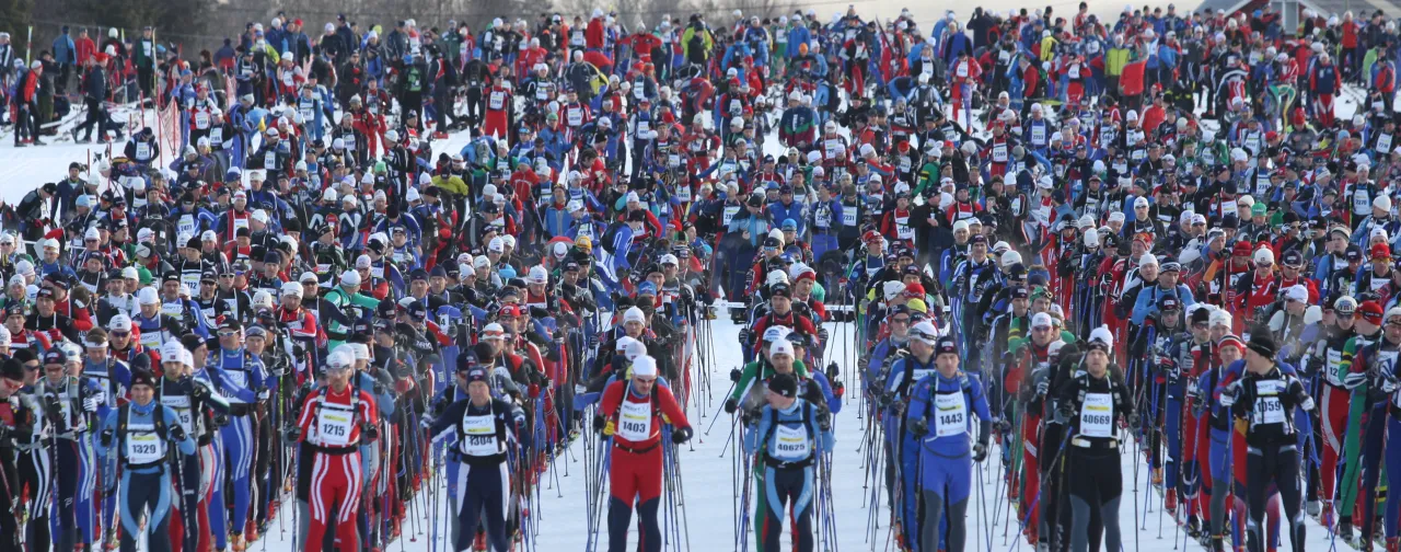 Bildet viser starten på Birkebeinerrittet