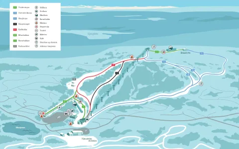 Løypekart Sjusjøen Skisenter